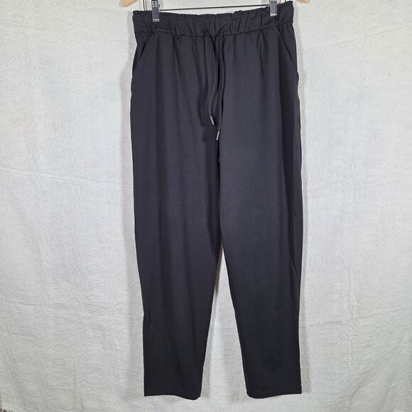 Lululemon Pants - Lululemon Pants Women Size 10 Black Drawstring Athletic Travel Lounge‎ Stretch